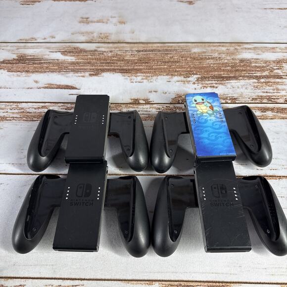 Nintendo Switch Joy-Con Comfort Grip HAC-011 OEM Black – Lot of 4, Genuine - Picture 1 of 9